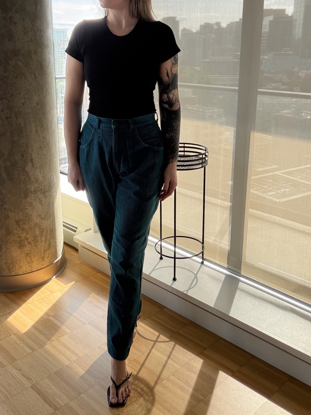 🦋 Vintage 80’s Turquoise Corduroy Pants 🦋